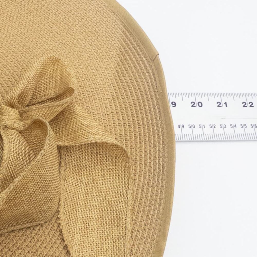 Packable Straw Hat Sun Adjustable Extra Large Flo… - image 6